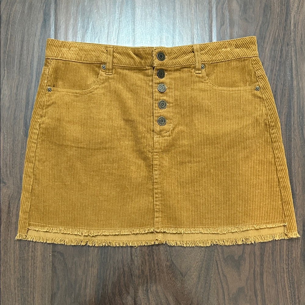 Indigo Rein Corduroy Mini Skirt - Picture 1 of 7